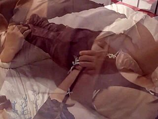 french slut in satin panty and brown dress gets doggystyle ass licked then fucked!