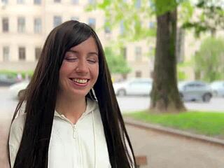 Bus conductor fucks cute stranger rough outdoors