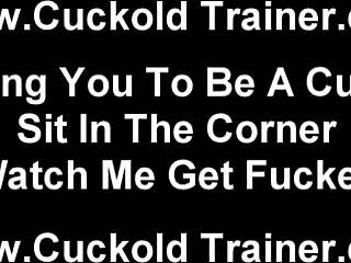 become my obedient cuckold slave with dildo femdom pov