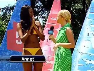 Pretty Danish Bikini Girls Slip in Pool Wipeout Fun