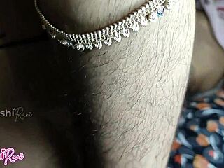 desi village girl's big pussy lips rubbed before anal sex close-up