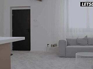 bbc delivery dude drills tight teen ara mix's shaved pussy!