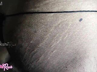 desi village girl's big pussy lips rubbed before anal sex close-up