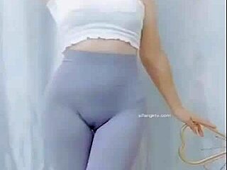 Watch This Asian Cameltoe Dance Tease You Wild!