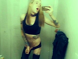 imagine peeling those tight leggings off her horny tranny legs