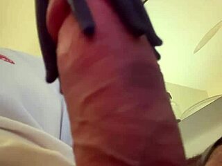 Big cock workout handjob gets him stroking hard?