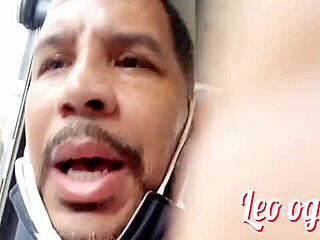 brazilian brancona desirenovinha sucks big cock street style tits out