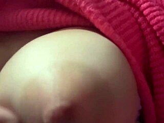 Artemisia Love's massive tits bounce with rock-hard nipples close-up