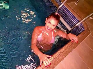 hot pool blowjob then explosive motel ass fuck free