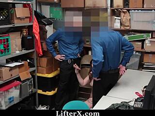 Teen lifter dragged to backroom for rough punishment fuck lifterx.