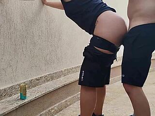 Friend rams cock in tough chick's juicy pussy garage rip