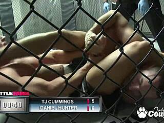 Two dudes fight to fuck amy brookes tight asshole deepthroat anal choking cumshot!