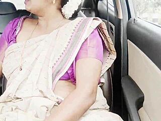 aunty's big saree boobs bounce for son-in-law's dirty telugu fuck