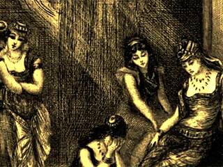 vintage erotic art shows hairy beavers in retro style