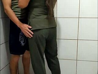 A fan invited me to his bathroom. We showered then fucked rough like crazy roommates.