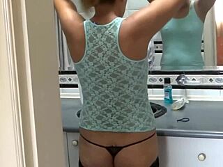 I Flash Big Pussy to Stepsons for Jerkoff Voyeur Cuckold Fun!