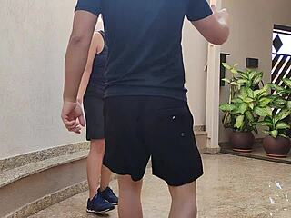 Friend rams cock in tough chick's juicy pussy garage rip