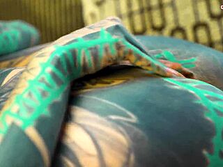 tattooed goth teen dreadhead bounces on huge cock ass-first