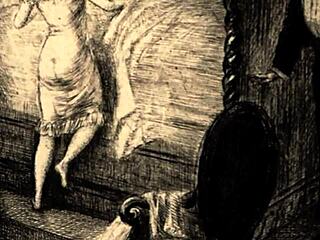 vintage erotic art shows hairy beavers in retro style