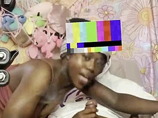 Petite midget takes monster BBC on sofa 🔥🍆