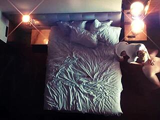 Hidden femdom mistress fists slave in voyeur fantasy