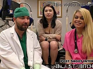 mina moon's ass blasted by cum in hospital pov nurse fuck