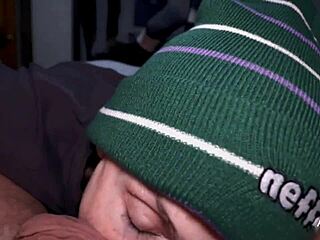 smoker babe deepthroats monster cock for her next puff