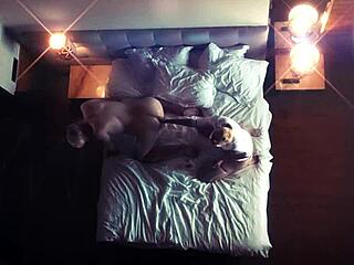 Hidden femdom mistress fists slave in voyeur fantasy