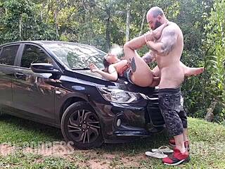 She Smokes Then Sucks Me Off While Pissing Outdoors