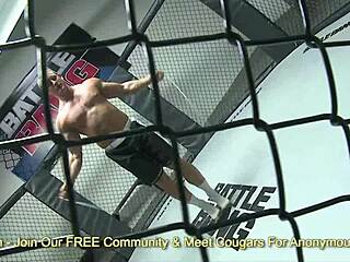 Two dudes fight to fuck amy brookes tight asshole deepthroat anal choking cumshot!