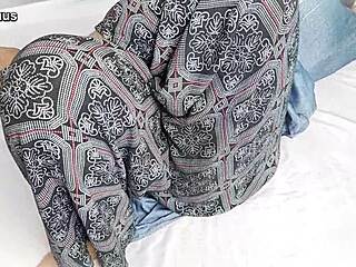 fucking wife after work then creampie her wet creamy pussy