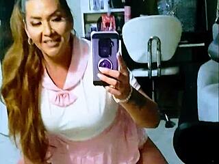 TS Katie Klark ravages hard in naughty sailor cosplay