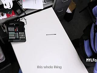 Lory Lace's Oiled Big Tits Punished at Police Desk