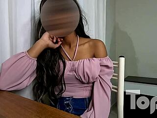 Sandra the gorgeous venezuelan brunette needs cash for stylist school.