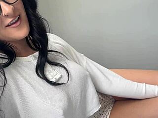 nerdy teen serena stirling glasses best friend roleplay sex pov cowgirl creampie missionary riding cum in pussy household fantasy