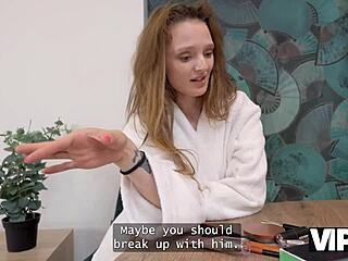 Vip4k. Two Russian Beauties Share Guy with Epic Rimjobs