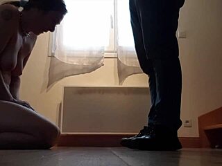 hey check out this french slave getting collared for humiliating outdoor bdsm sessions