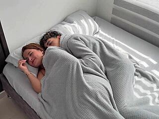 stepmom's forbidden desires ignite sharing hotel bed with stepson