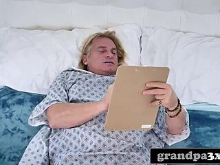 Young latina nurse fulfills old patient's kinky hospital wish fucking his big cock