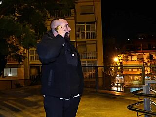 Spanish chubby Iria Ruiz gags on huge cock during rough anal domination