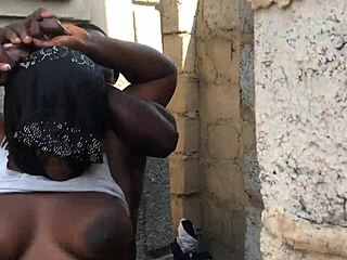 bitch's huge boobs bounce wildly during hard outdoor cock banging