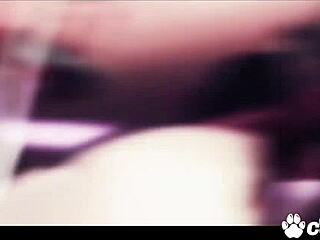 Zara and Amabella rip clothes, finger wet pussies, then strap-on fuck at the nightclub.