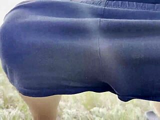 Public pissing in nature from car POV compilation