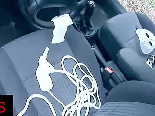 God, what a sublime anal pounding that blonde slut takes in the woods car!