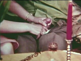 Vintage hairy threesomes in retro porn wonderland