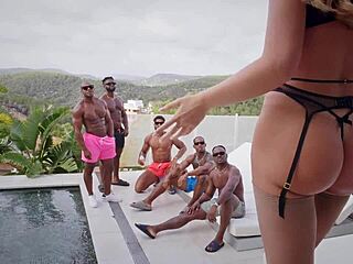 Nicole Doshi submits to five black cocks with squirting orgasms