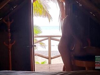 Young Mexican Girl Next Door Fucked Public Beach Cum Covered