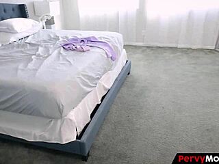 Stepsons steals stepmoms used panties for taboo jerk off fantasy