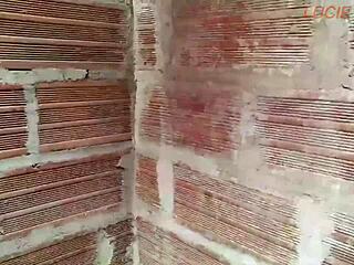 spying on my stepmom washing clothes, i jerked off but she fucked me instead part 1