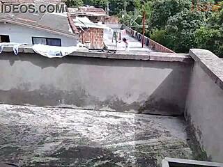 spying on my stepmom washing clothes, i jerked off but she fucked me instead part 1